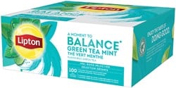 Lipton thee Balance Green tea mint 100stuks