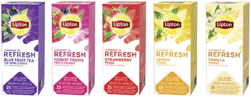 Lipton thee Refresh Blauwe bessen 25stuks-2