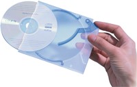 Cd opbergbox Quickflip standaard blauw 5stuks-2