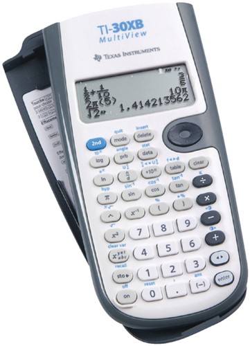 Texas wetenschappelijke rekenmachine TI-30XB Multiview werkt op batterijen-2