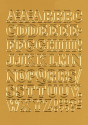 Herma etiketten 4183 12mm letters A-Z goudfolie 50stuks
