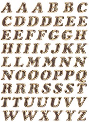Herma etiketten 4192 8mm letters A-Z goudfolie 61stuks