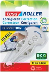 Correctierollervulling Tesa ecoLogo 8.4 mm x 14 m op blister