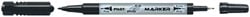Cd marker PILOT twin F en EF 0.7mm en 0.4mm zwart