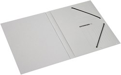 Dossiermap karton Jalema Extension met clip grijs