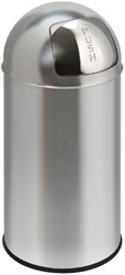 Afvalbak Pushcan matchroom met pushdeksel 40liter