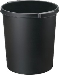 Papierbak Jalema 15liter met griprand zwart