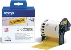 Brother DK-22606 continu label geel 62 mm x 15,24 mm plastic