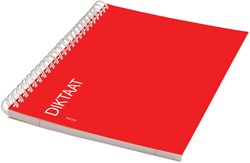 Schrift dictaat A5 160blz gelinieerd met zijspiraal assorti
