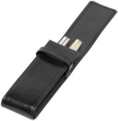 Pennenetui 322 2delig buffelleer zwart