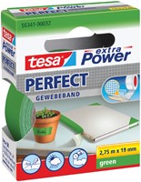 Plakband Tesa textiel 19mmx2.75m groen