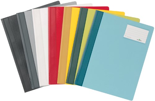 Snelhechters Durable met venster zwart pk/25-2