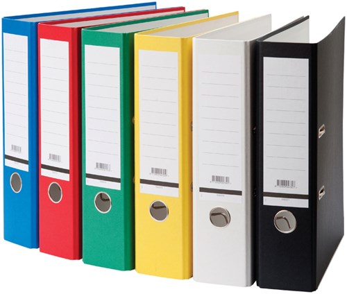 Ordner A4 80mm karton geel-3