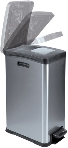 Pedaalemmer 30 liter Rejoice RVS met kunststof binnenbak-3