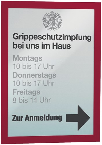 Duraframe Durable 487203 A4 rood 2 stuks
