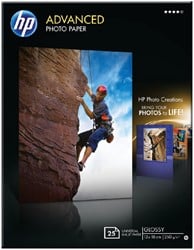 Inkjetpapier HP Q8696A 13x18cm photo glossy 250gr 25vel