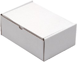 Postdoos 220x160x90mm golfkarton wit pak à 5 stuks