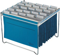 Hangmappenrek Durable t.b.v. 30-40 mappen chroom