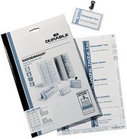 Durable Badgemaker insteekkaartjes 60 x 90 mm voor badges 8003, 8106, 8603 en 8612 160 stuks-2
