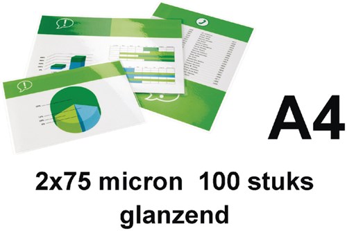 Lamineerhoes Quantore A4 2x75micron 100 stuks-2