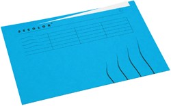Vouwmap Jalema Secolor A4 blauw met ongelijke rand doos van 25 stuks
