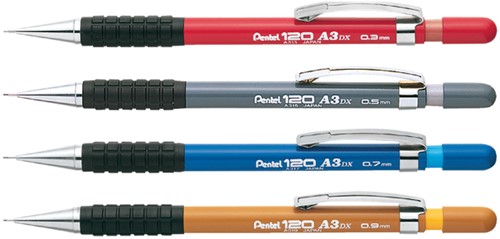 Vulpotlood Pentel A317 HB 0.7mm blauw-3