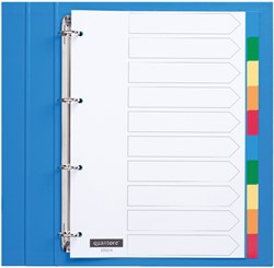 Tabbladen 4-gaats 10-delig assorti tabs PP