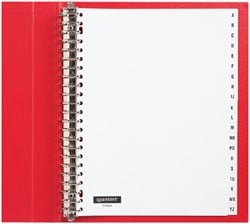 Tabbladen abc A4 in wit met 20 tabs