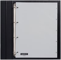 Tabbladen 4-gaats 1-5 genummerd grijs PP