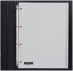 Tabbladen 4-gaats 1-31 genummerd grijs PP