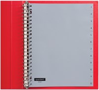 Tabbladen 23-gaats 1-12 genummerd grijs PP