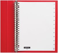 Tabbladen 23-gaats 1-12 genummerd wit PP