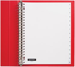 Tabbladen 23-gaats 1-15 genummerd wit PP