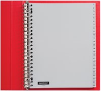 Tabbladen 23-gaats 1-100 genummerd grijs PP