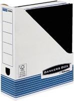 Tijdschriftcassette Bankers Box System A4 wit blauw-2