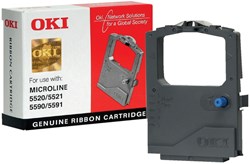 OKI tape OKI 01126301 Nylontape zwart, Inhoud 4.000.000 Teken voor Microline 5520/5521/5591/ML 5520/55...