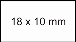 Prijsetiket 11x18mm Sato PB1 permanent wit