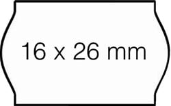 Prijsetiket 16x26mm Open-Data S14/Sato Judo permanent wit
