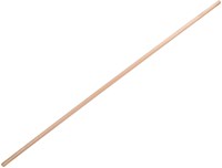 Borstelsteel uit hout, lengte: 1,50 m, diameter: 23,5 mm, zonder schroefsluiting, voor vloertrekker re...