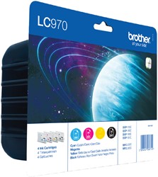 Brother inkjet Brother LC970VALBP Inktcartridge Bundle BK,C,M,Y,