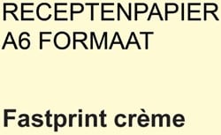 Receptpapier Fastprint A6 80gr creme 2000vel