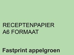 Receptpapier Fastprint A6 80gr appelgroen 2000vel
