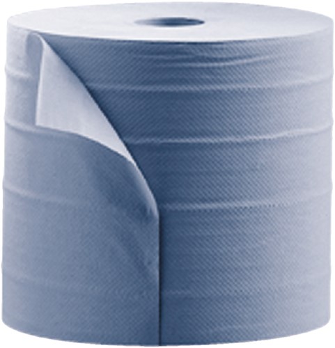 Poetsrol Satino Comfort 2-laags 25cmx370m blauw 2rollen-2