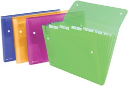 Sorteermap 6 vakken Rexel Ice Expander transparant assorti