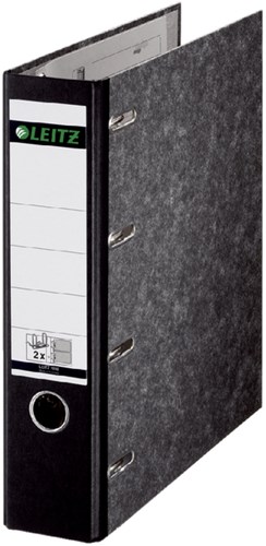 Leitz bank ordner 4 rings 2x A5 zwart rug 8 cm-3
