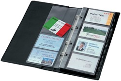 Visitekaartenringband Sigel VZ300 voor 200kaarten zwart