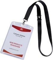 Keycord met badgehouder A6 en insteekkaarten 10 stuks-3