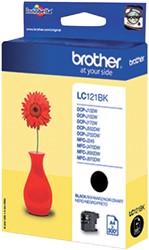 Brother LC-121BK cartridge zwart