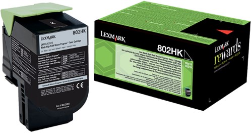 Lexmark 80C2HK0 return program  toner zwart 4.000 afdrukken
