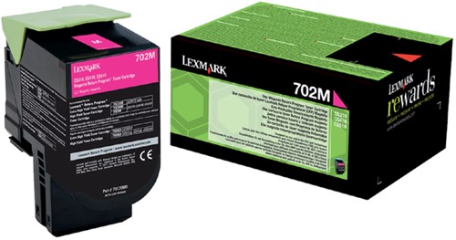 Lexmark 70C20M0 return program magenta zwart 1.000 afdrukken